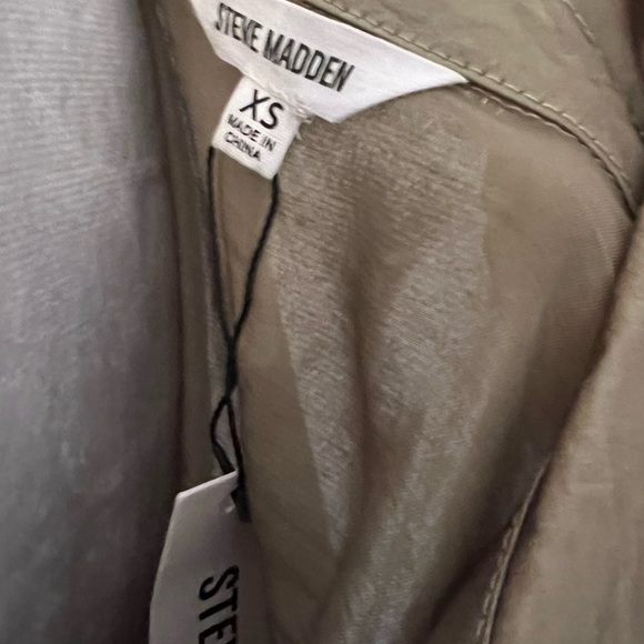 NWT Steve Madden Army Green Jumpsuit, XS - Picture 3 of 4